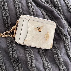 Coach zip card case